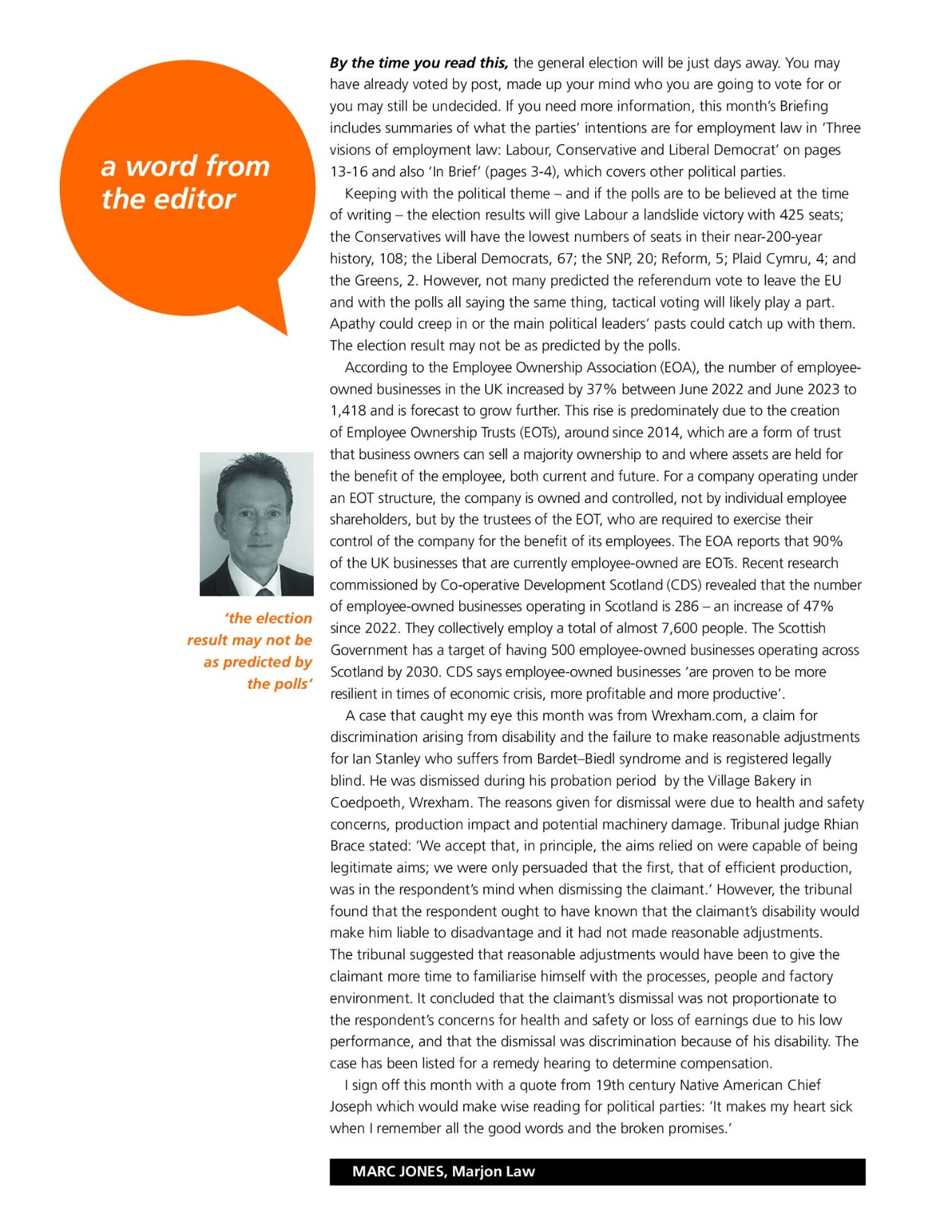 ELA Briefing - Editorial - July 2024